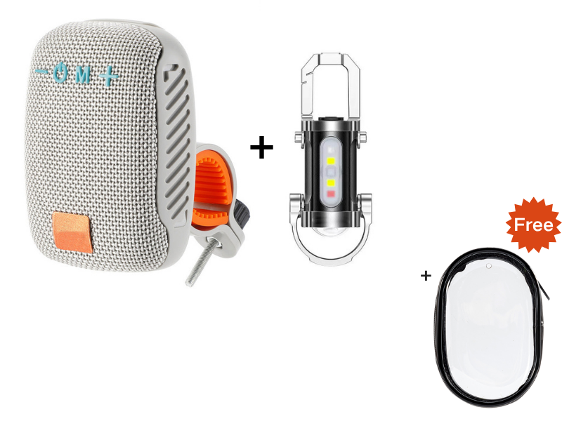 🚴♂️🎵 Caixa de som Bluetooth para bicicleta à prova d’água com suporte e som estéreo potente