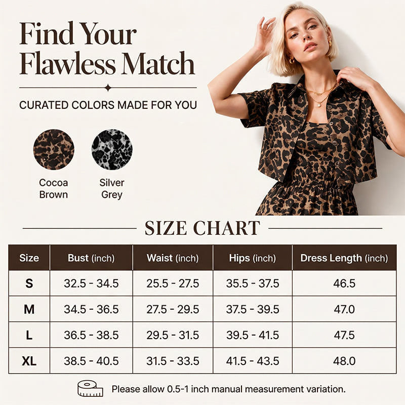 🐆👗 Conjunto feminino 2 peças estampa de leopardo – elegante e moderno