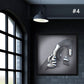 3D Metal Character Statue Art Wall Decoration