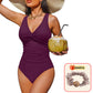 👙✨ Maiô feminino modelador com controle abdominal elegante e confortável
