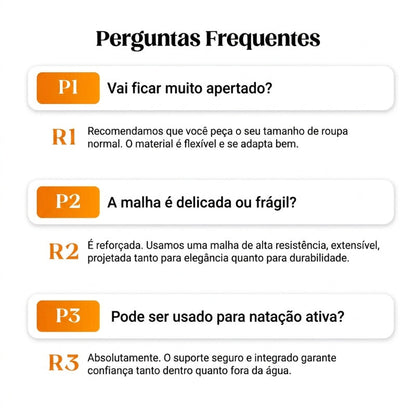 🩱✨ Maiô feminino modelador com franzido e tule – elegante e valoriza o corpo