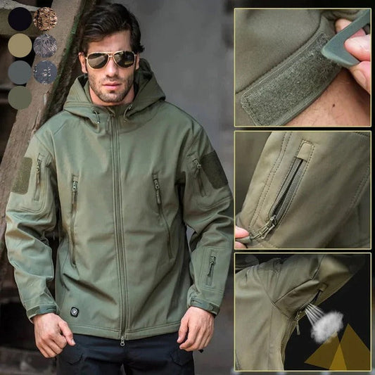 🔥New 2024 hot sale 🔥Men's Waterproof Lightweight Softshell Waterproof Outer Jacket