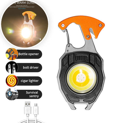 🔦 Chaveiro lanterna multifuncional COB – compacto, potente e ideal para emergências