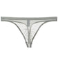 Men's Sexy Silk Mesh Bikini Thin Thong