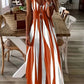 👗 Vestido longo listrado feminino – elegância fluida e silhueta que valoriza o corpo