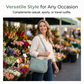 👜✨ Bolsa Transversal Feminina com Vários Bolsos – Organização, conforto e estilo para o dia a dia