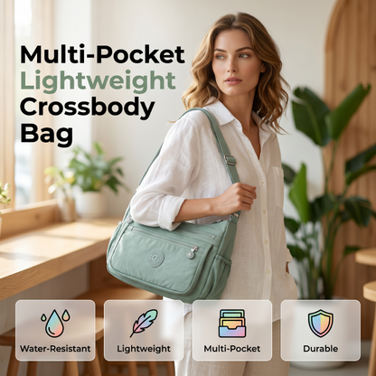 👜✨ Bolsa Transversal Feminina com Vários Bolsos – Organização, conforto e estilo para o dia a dia