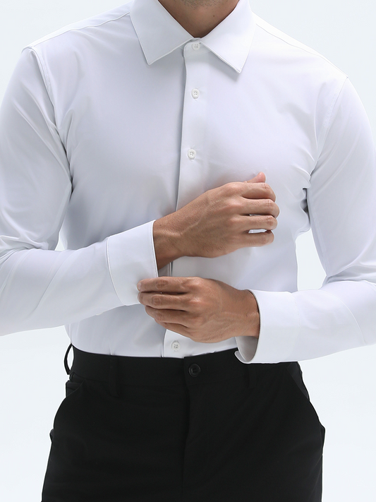 👑Fliwos strykefri stretchskjorte for menn med tredobbelt beskyttelse