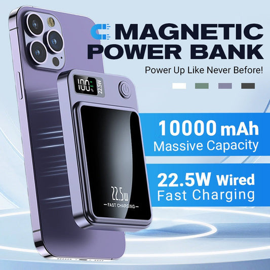 Bateria externa ultrafina de 20000 mAh com carregamento rápido.
