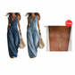 👗✨ Macacão feminino jeans com botões e pernas largas – elegante e confortável
