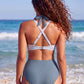 ✨👙 Biquíni feminino cintura alta com controle de barriga e design elegante em V