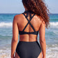 ✨👙 Biquíni feminino cintura alta com controle de barriga e design elegante em V