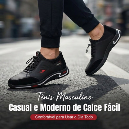 Sapatos masculinos leves e macios, sem cadarço.