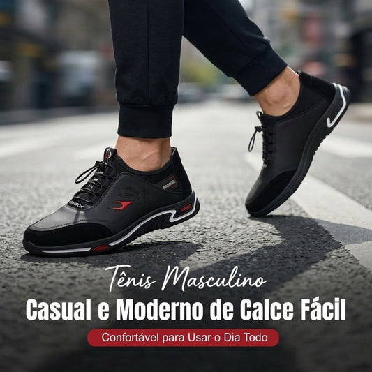 Sapatos masculinos leves e macios, sem cadarço.
