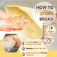 🍞Sacos de pão de algodão e cera de abelha com zíper largo para pão de fermento natural✨