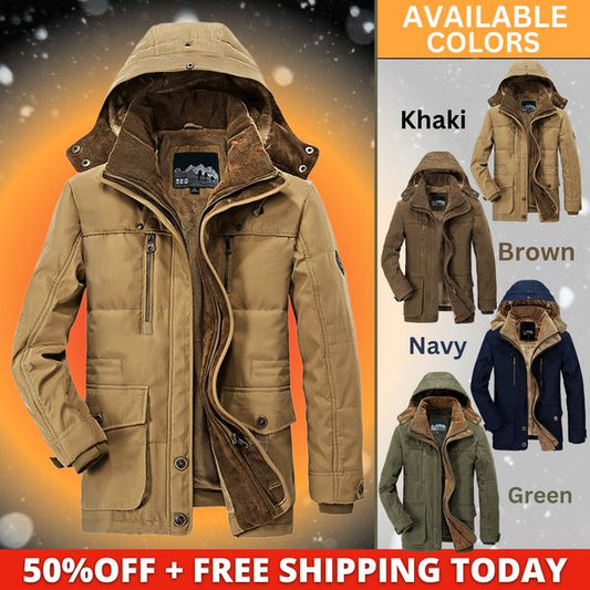 Men's Classic Winter Coat-Free shipping