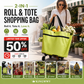 🛒✨ Carrinho de Compras Dobrável 2 em 1 – Leve, Espaçoso e Perfeito Para Facilitar Suas Compras