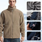 🎁(50 % rabat)🎄Herrejakke i dobbeltvevd fleece