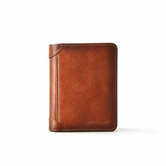 👛✨ Carteira Masculina de Couro Legítimo com RFID – Elegância, Segurança e Organização em Um Só Acessório