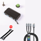🔥 Carregador portátil solar de 10 000 mAh, carregador alimentado a energia solar com duas lanternas LED, carregador portátil para viagens e acampamentos