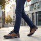 Sapatos masculinos leves e macios, sem cadarço.