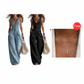 👗✨ Macacão feminino jeans com botões e pernas largas – elegante e confortável