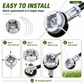 ⚙️ 50% DE DESCONTO AGORA! 🌿 Cabeçote de roçadeira em alumínio – Corte com 4 fios e encaixe universal – Resistente para serviços pesados e troca de fios simples 🏡