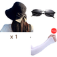 👒☀️ Chapéu feminino de aba larga proteção solar UV elegante e dobrável