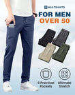 🔥👖 MultiPants masculinas elásticas – conforto total e liberdade de movimento  ✔ Versão 2 (dor + solução)