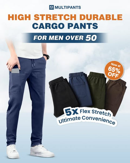 🔥👖 MultiPants masculinas elásticas – conforto total e liberdade de movimento  ✔ Versão 2 (dor + solução)