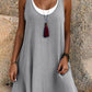 ✨👗 Vestido feminino efeito conjunto 2 peças elegante e confortável casual