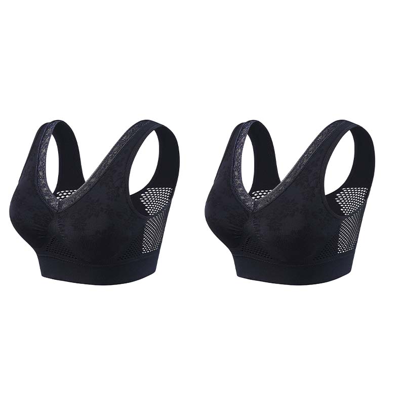 【✨1 + 1 grátis – 2 unidades】Sutiã sem aro com renda para mulher, com excelente sustentação