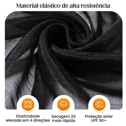 🩱✨ Maiô feminino modelador com franzido e tule – elegante e valoriza o corpo