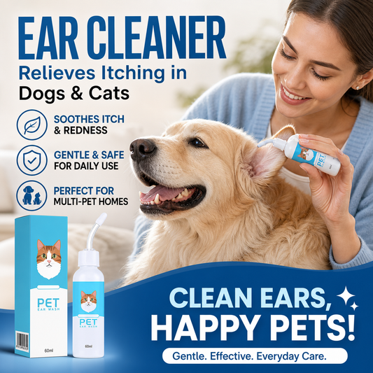 🐶🐱✨ Limpador de Ouvidos Para Cães e Gatos – Higiene Suave, Alívio do Desconforto e Cuidado Seguro em Casa