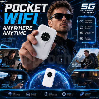 📶✈️ Wi-Fi Portátil 4G Global – Internet rápida em qualquer lugar, sem depender de redes públicas-É necessário trazer seu próprio cartão SIM