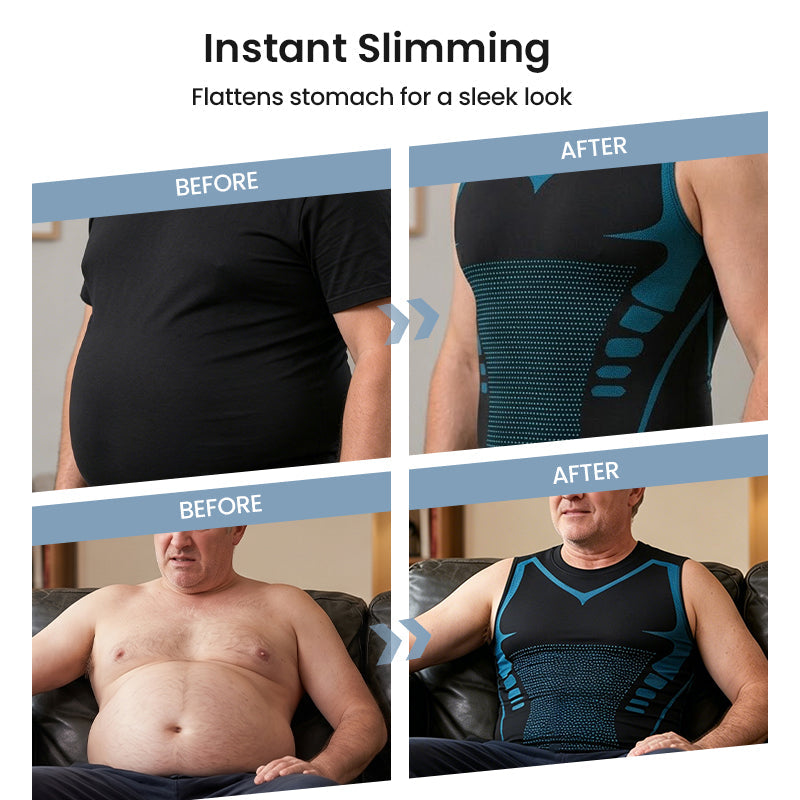 🥳PROMOÇÃO IMPERDÍVEL DE 2026🥳💞MAIS DE 50 MIL VENDIDOS!🛡️💎 50% DE DESCONTO! Colete Modelador Iônico – Compressão refrescante, suaviza a barriga e os flancos. Invisível sob as camisetas.💪✨