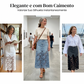 👗✨ Saia jeans feminina com renda floral elegante e cintura alta modeladora