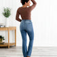 🍂Calça jeans bootcut com controle de barriga, o Santo Graal👖