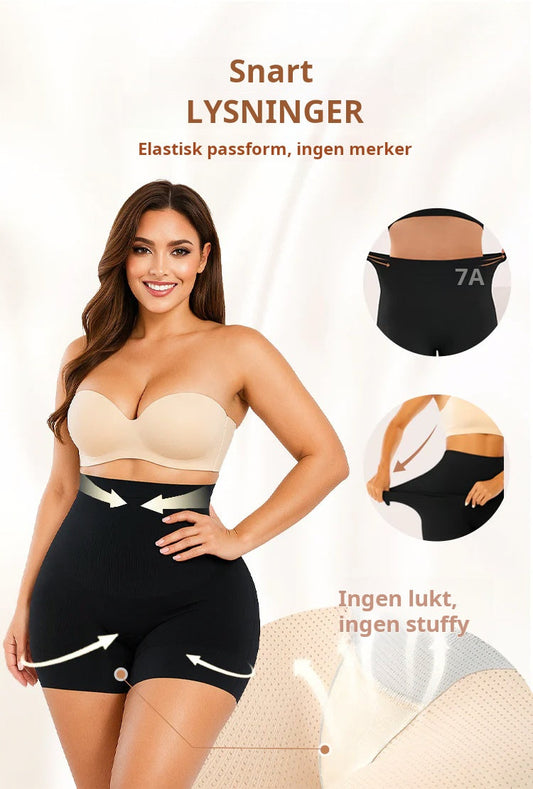 🔥Kjøp 1 Få 1 gratis🔥Undertøy med høy midje for kvinner Ice Silk Tummy Control og Butt Lift