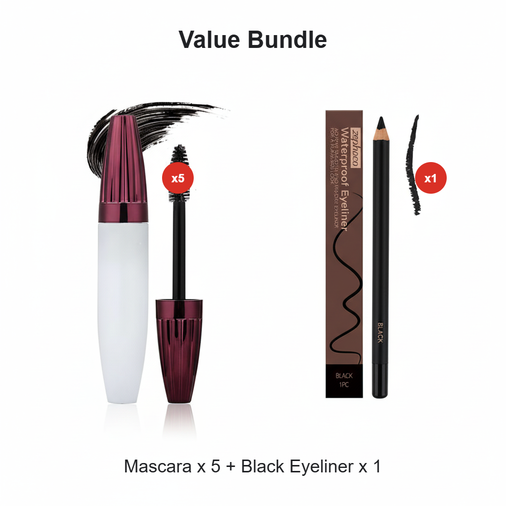 👁️✨ Rímel à prova d’água com efeito volume e curvatura – cílios perfeitos o dia todo