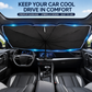 ☀️🚗 Protetor solar para para-brisa automotivo – bloqueia calor e raios UV