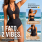 ✨👙 Biquíni feminino cintura alta com controle de barriga e design elegante em V