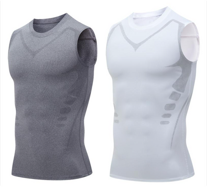🥳PROMOÇÃO IMPERDÍVEL DE 2026🥳💞MAIS DE 50 MIL VENDIDOS!🛡️💎 50% DE DESCONTO! Colete Modelador Iônico – Compressão refrescante, suaviza a barriga e os flancos. Invisível sob as camisetas.💪✨