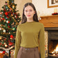 Women's Standing Collar Long Sleeve Bottom Shirt