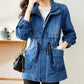 [Best Gift For Her] Women's Zipper Windproof Denim Jacket