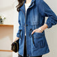 [Best Gift For Her] Women's Zipper Windproof Denim Jacket