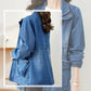 [Best Gift For Her] Women's Zipper Windproof Denim Jacket