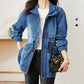 [Best Gift For Her] Women's Zipper Windproof Denim Jacket