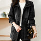 [Best Gift For Her] Women's Zipper Windproof Denim Jacket