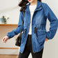 [Best Gift For Her] Women's Zipper Windproof Denim Jacket